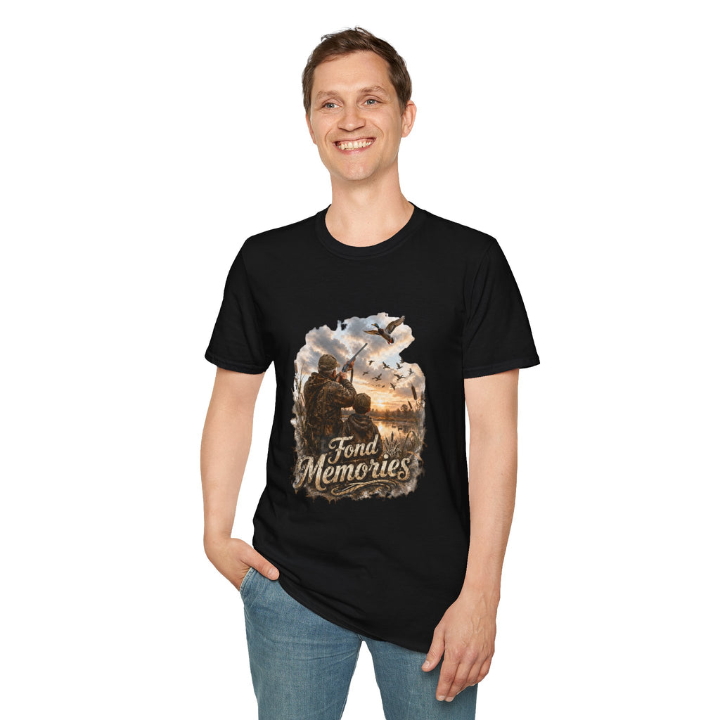 Grandpa and Grandson Hunting Unisex Softstyle T-Shirt