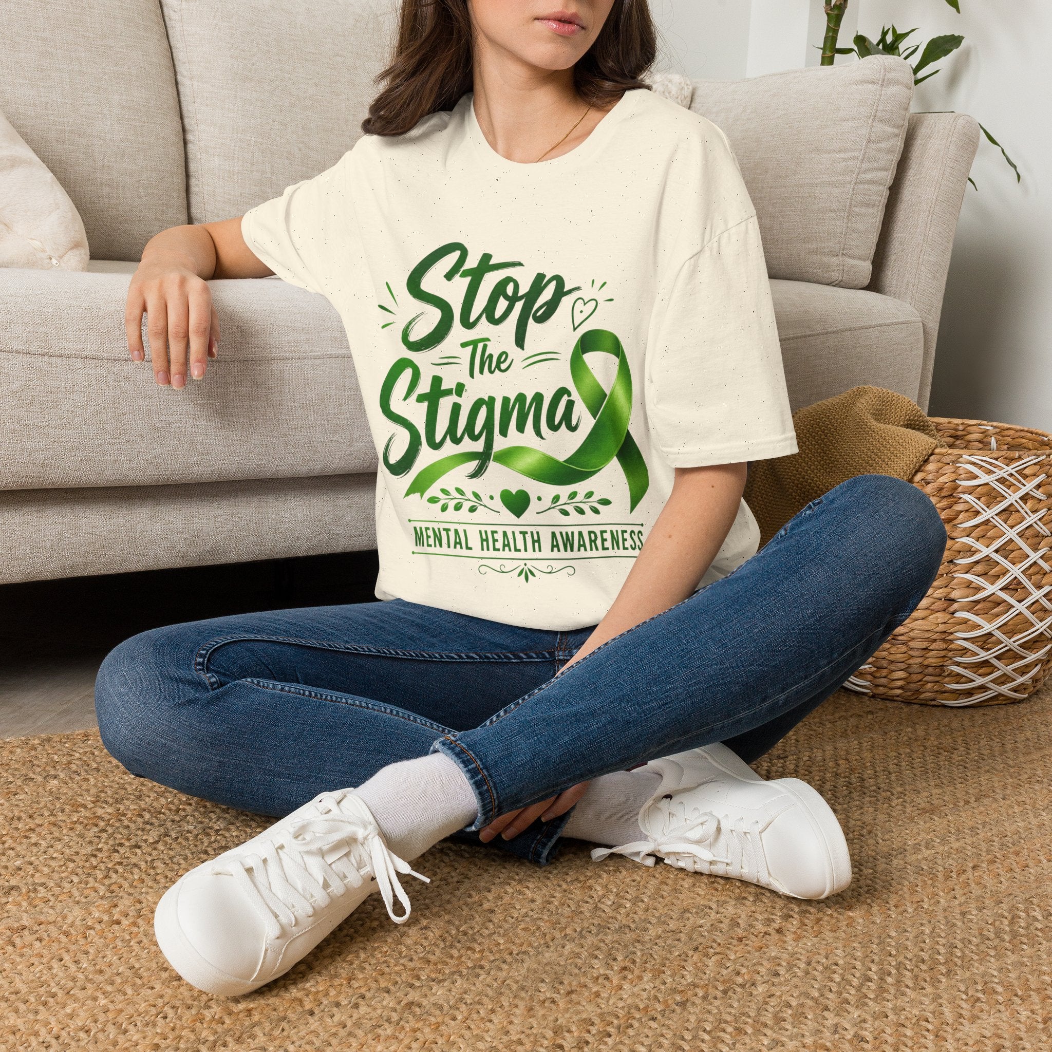 Stop The Stigma Mental Health Unisex Softstyle T-Shirt
