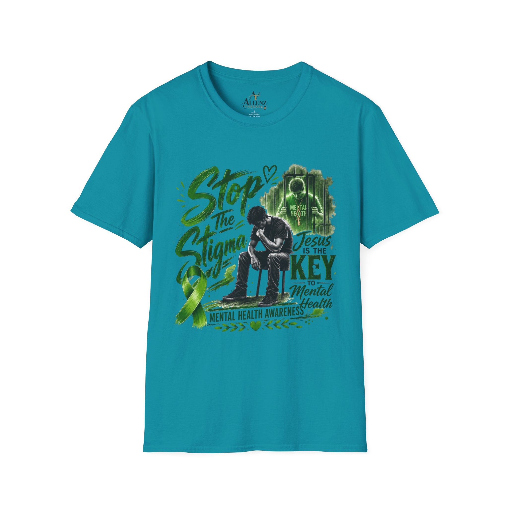 Mental Health Awareness T-Shirt — "Stop the Stigma" Christian Support Tee