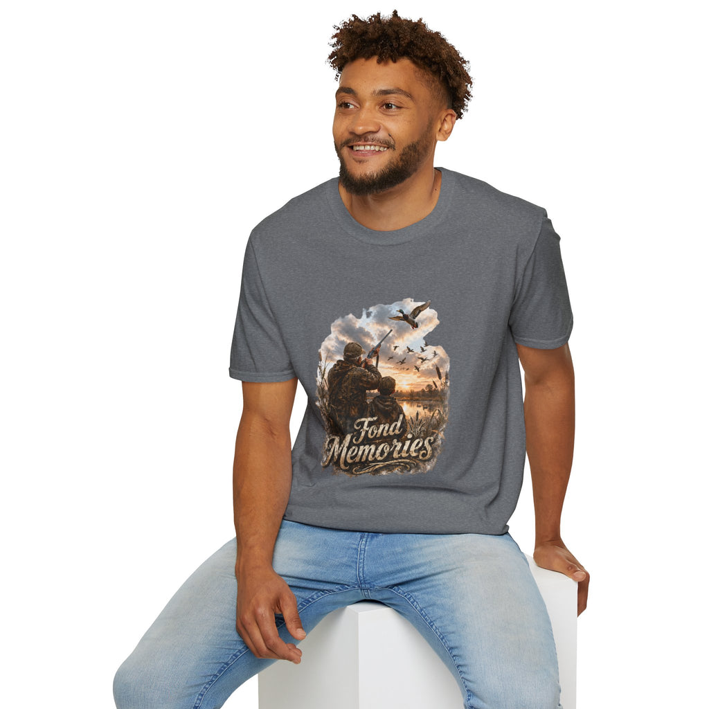 Grandpa and Grandson Hunting Unisex Softstyle T-Shirt