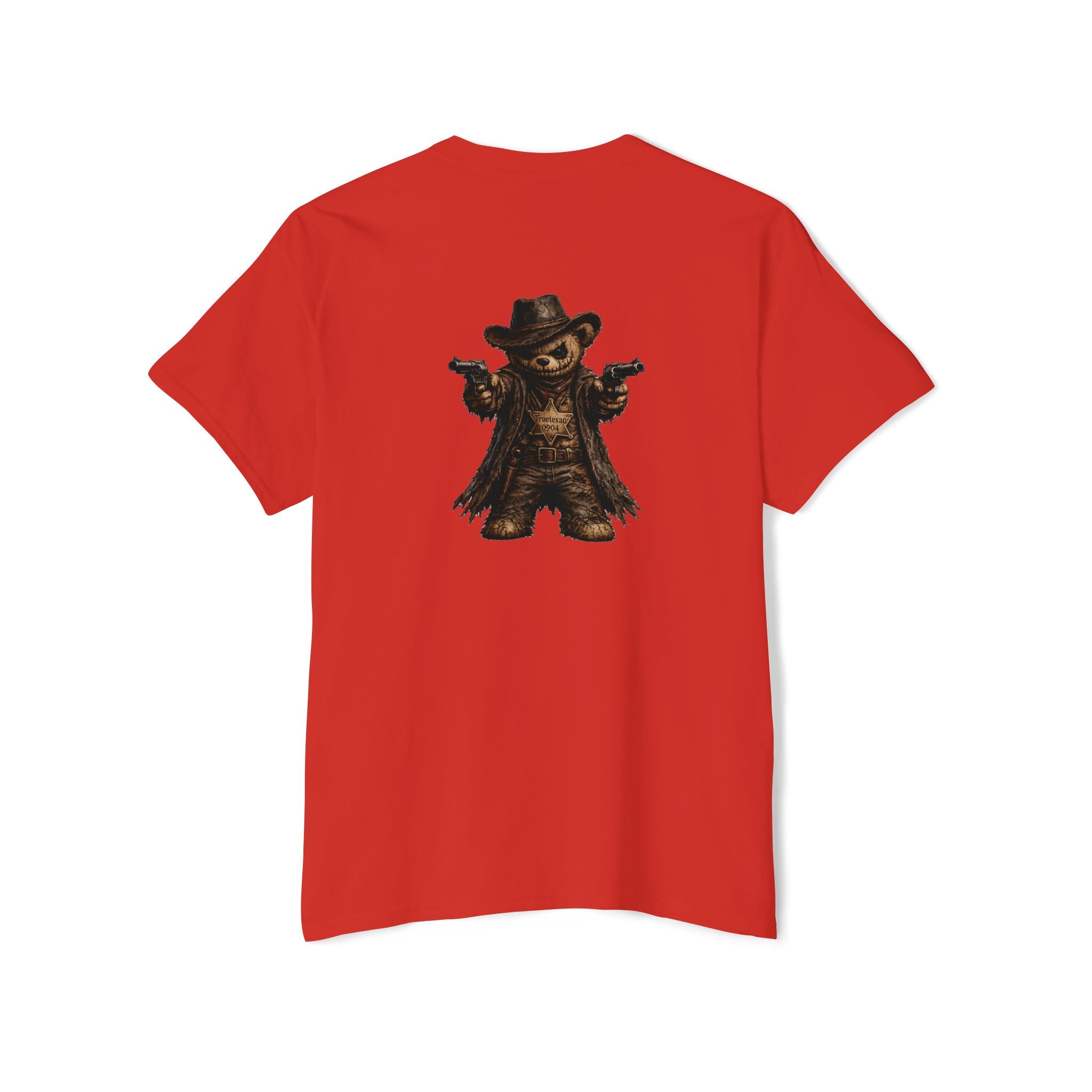 True Texan Scare Bear  Unisex Heavy Cotton Pocket Tee