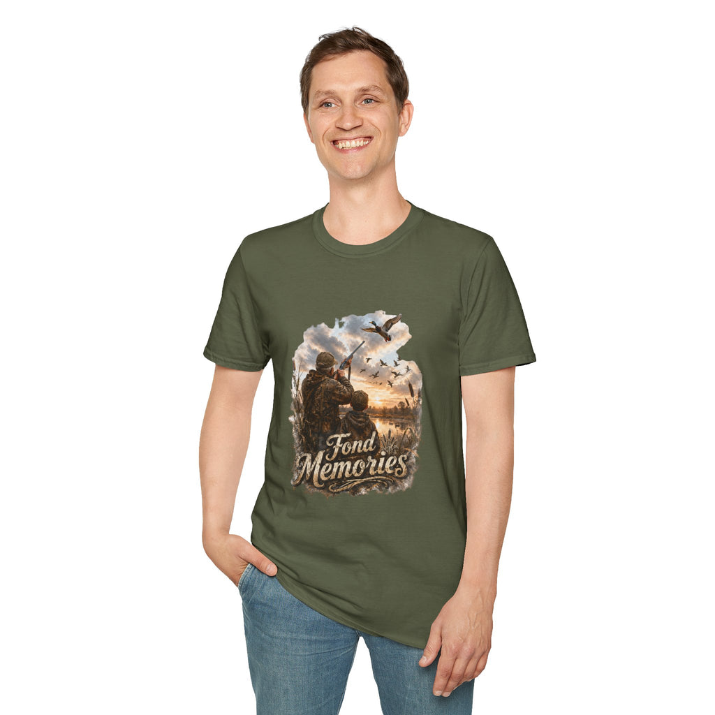 Grandpa and Grandson Hunting Unisex Softstyle T-Shirt