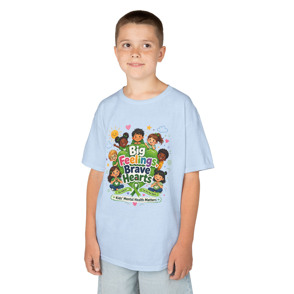 Brave Hearts Mental Health Kids Heavy Cotton™ Tee