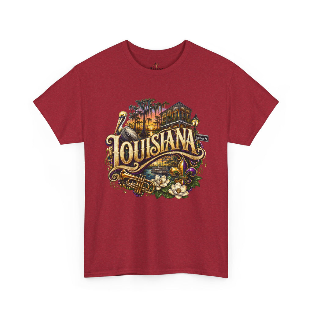 Unisex Heavy Cotton Tee 🎷 Louisiana – Jazz, Culture and Southern Soul 🎷