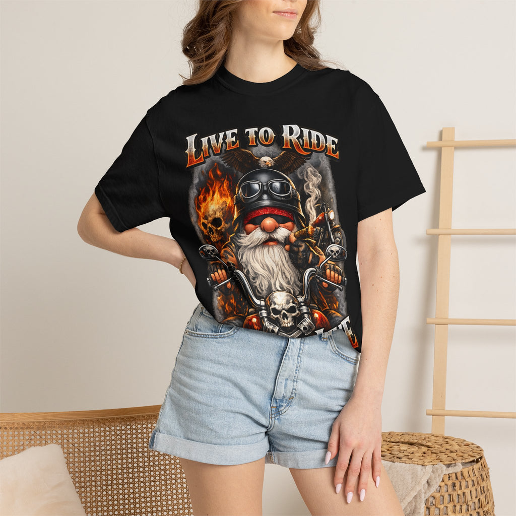 Ride to Live Motorcycle T-Shirt — "Live to Ride, Ride to Live" Graphic Tee