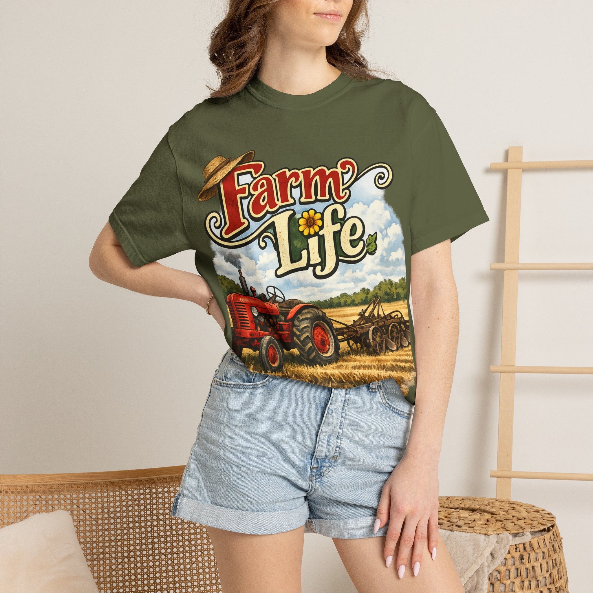 Farm Life T-Shirt — Vintage Tractor Country Graphic Tee