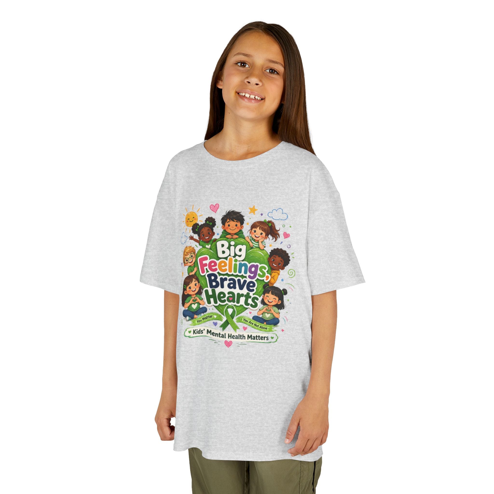 Brave Hearts Mental Health Kids Heavy Cotton™ Tee