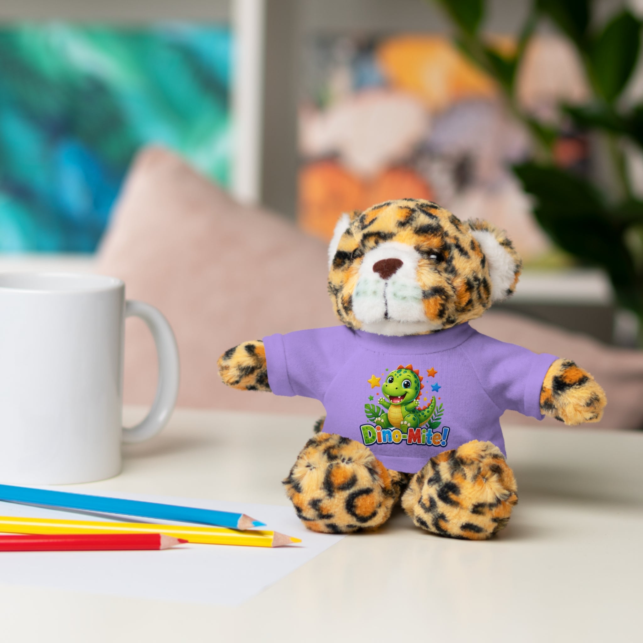 Kids Stuffed Animal with Dino-Mite T-Shirt