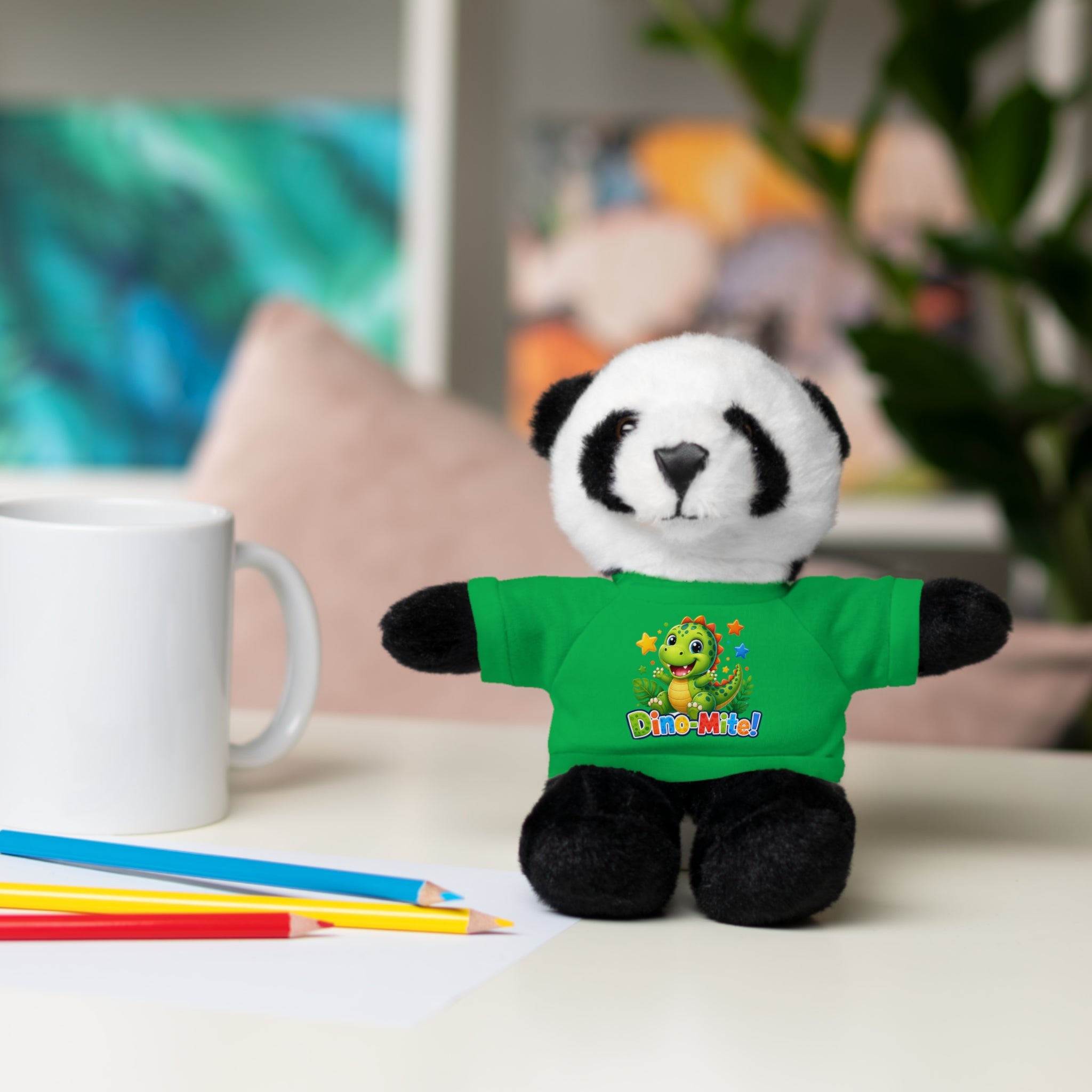 Kids Stuffed Animal with Dino-Mite T-Shirt