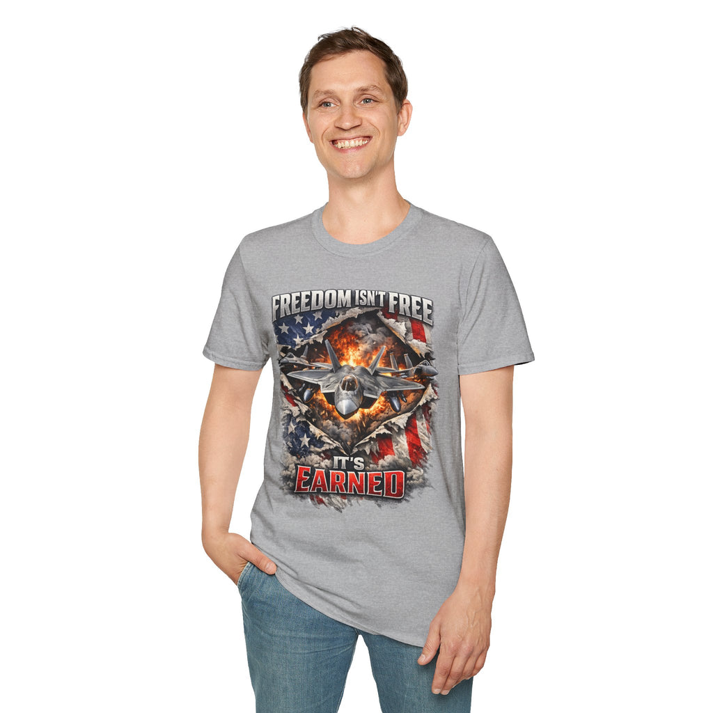 Unisex Softstyle T-Shirt- Freedom isn't free it's earned
