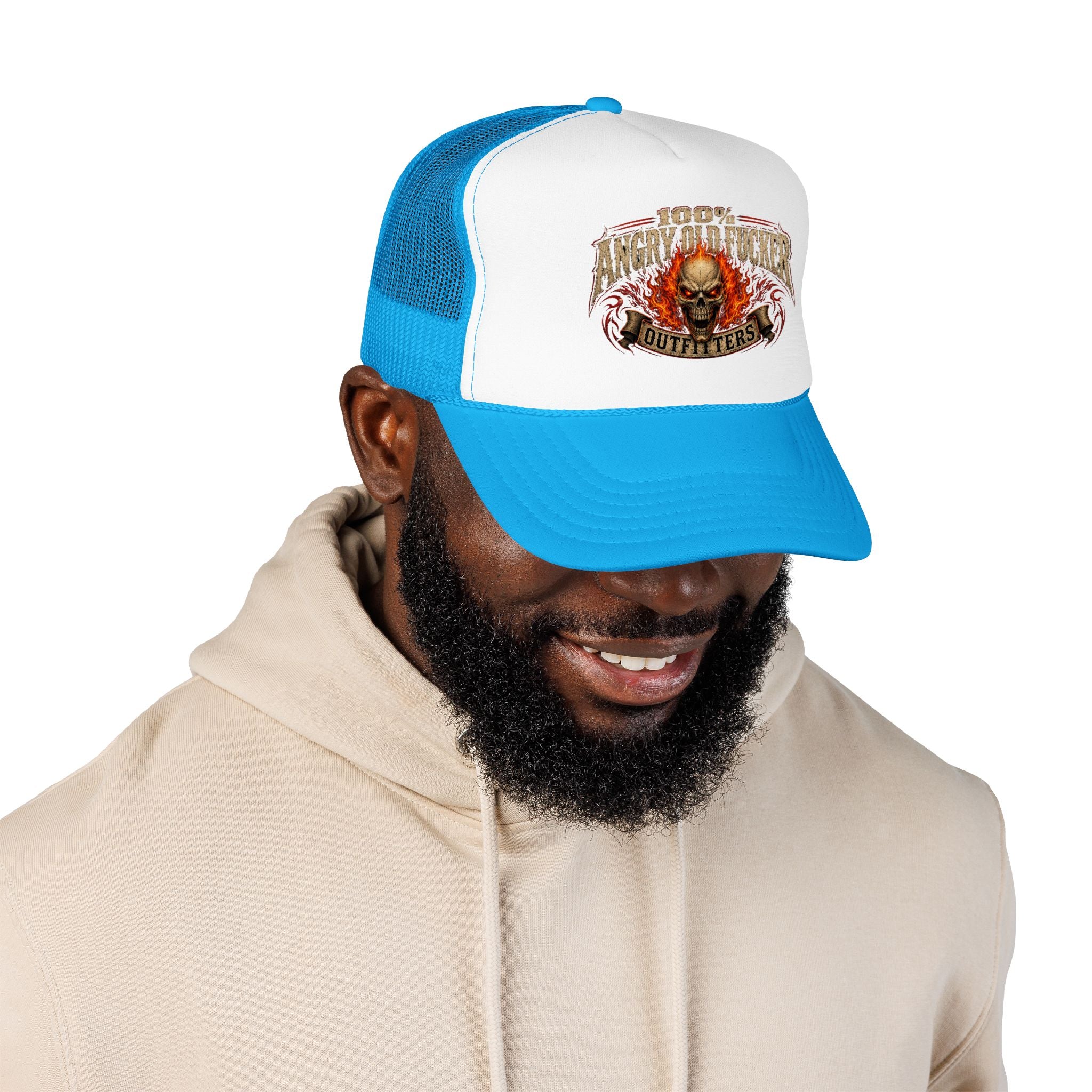 Foam Trucker Hat. 100% angry old man.
