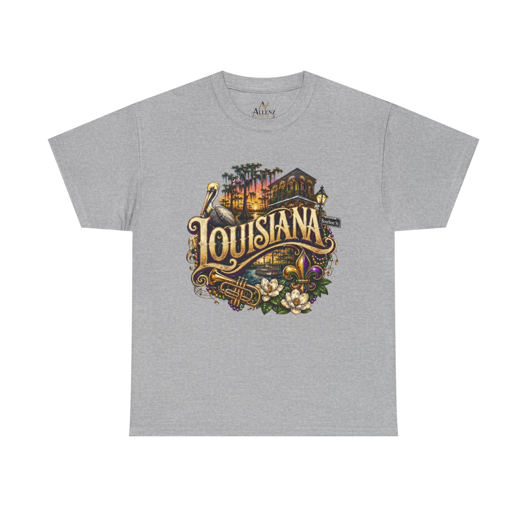 Unisex Heavy Cotton Tee 🎷 Louisiana – Jazz, Culture and Southern Soul 🎷