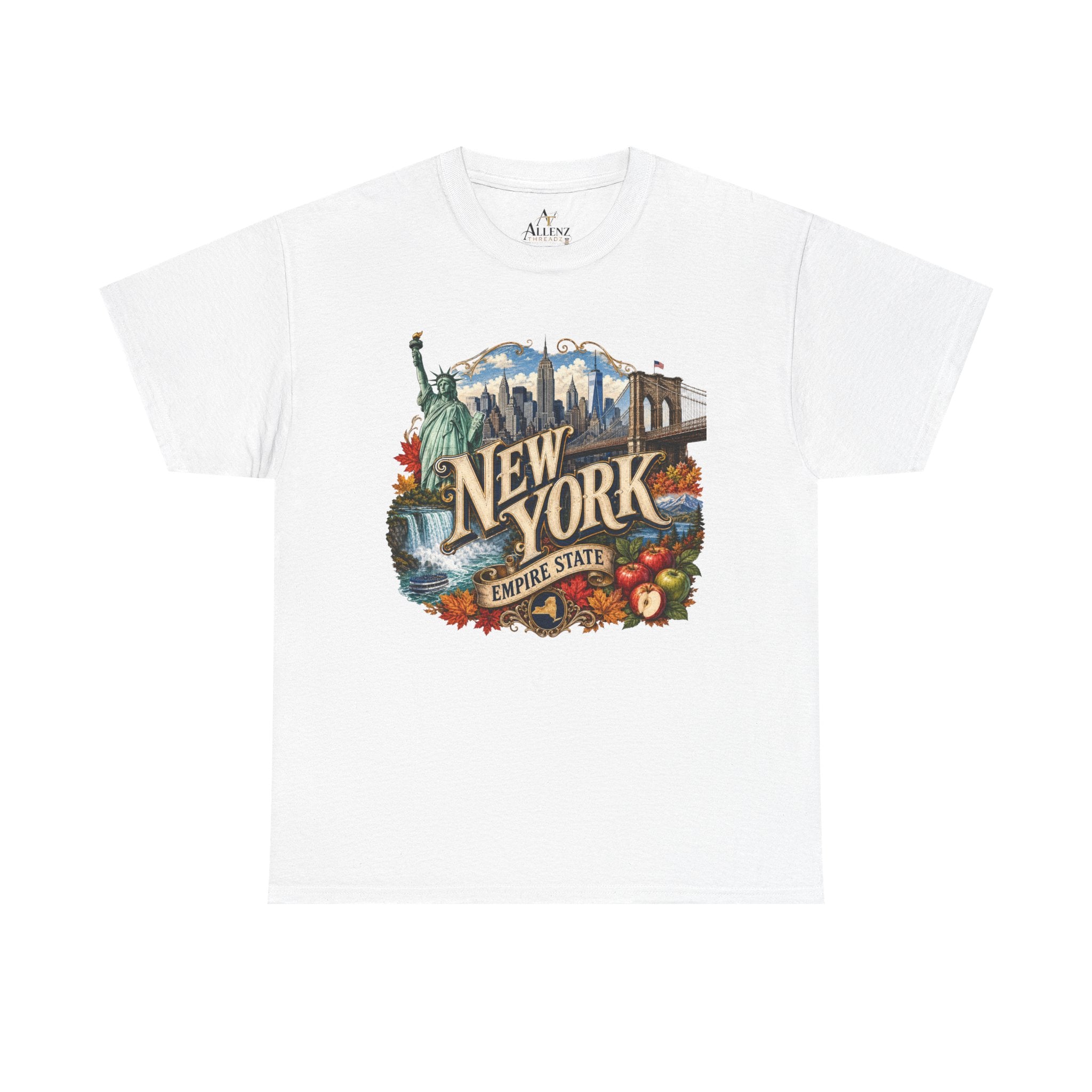 Unisex Heavy Cotton Tee🗽 New York – Empire State Energy and Natural Wonder 🍎🌆
