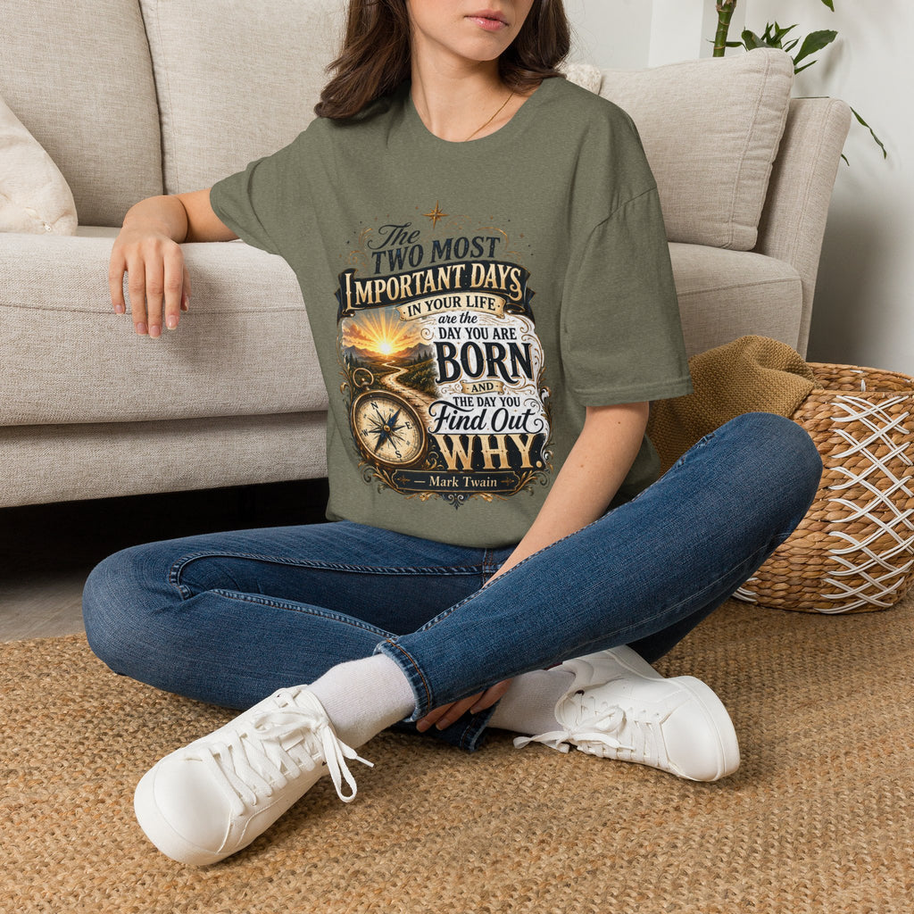 Two Most Important Days Mark Twain Unisex Softstyle T-Shirt