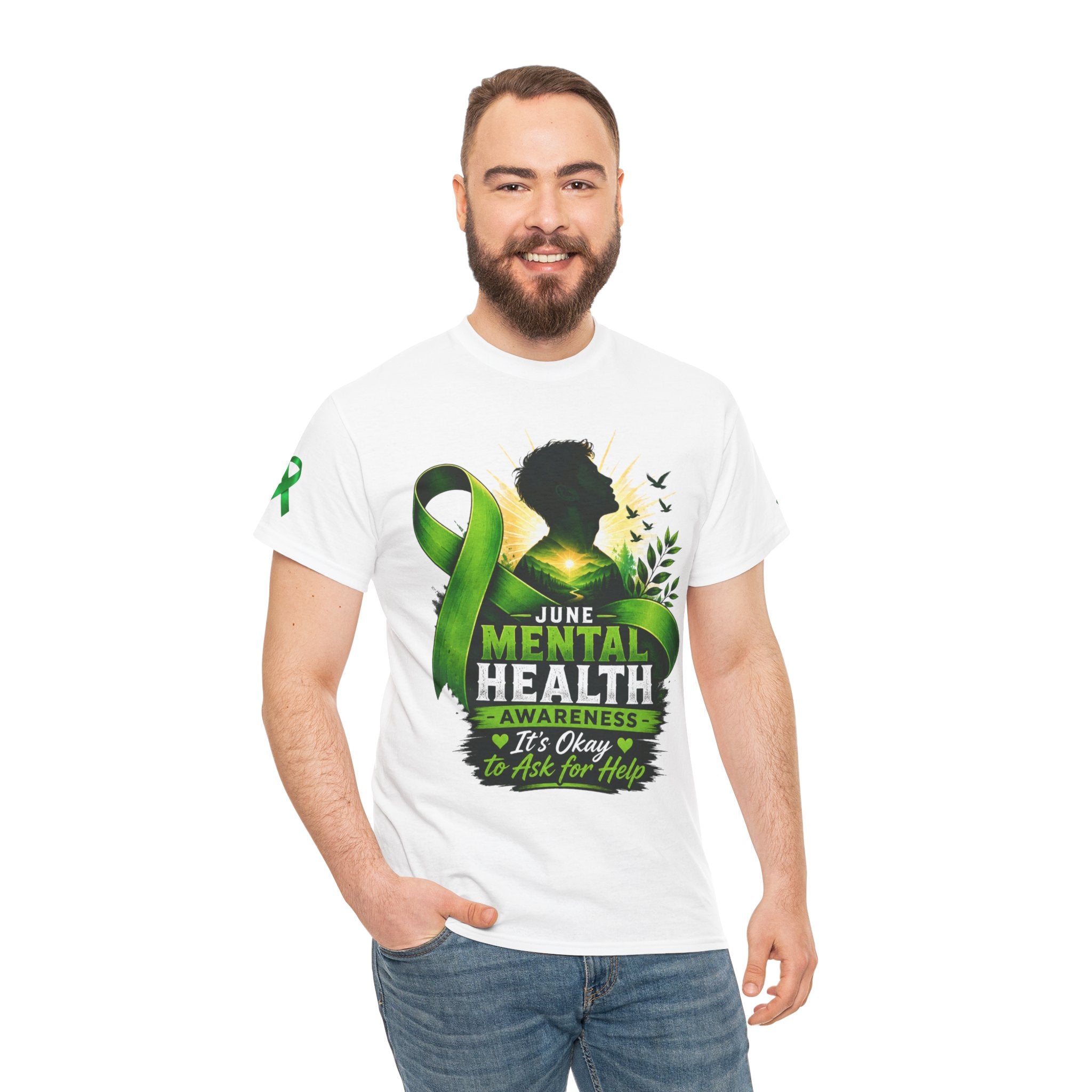 Men's Mental Health Awareness Unisex Heavy Cotton Tee