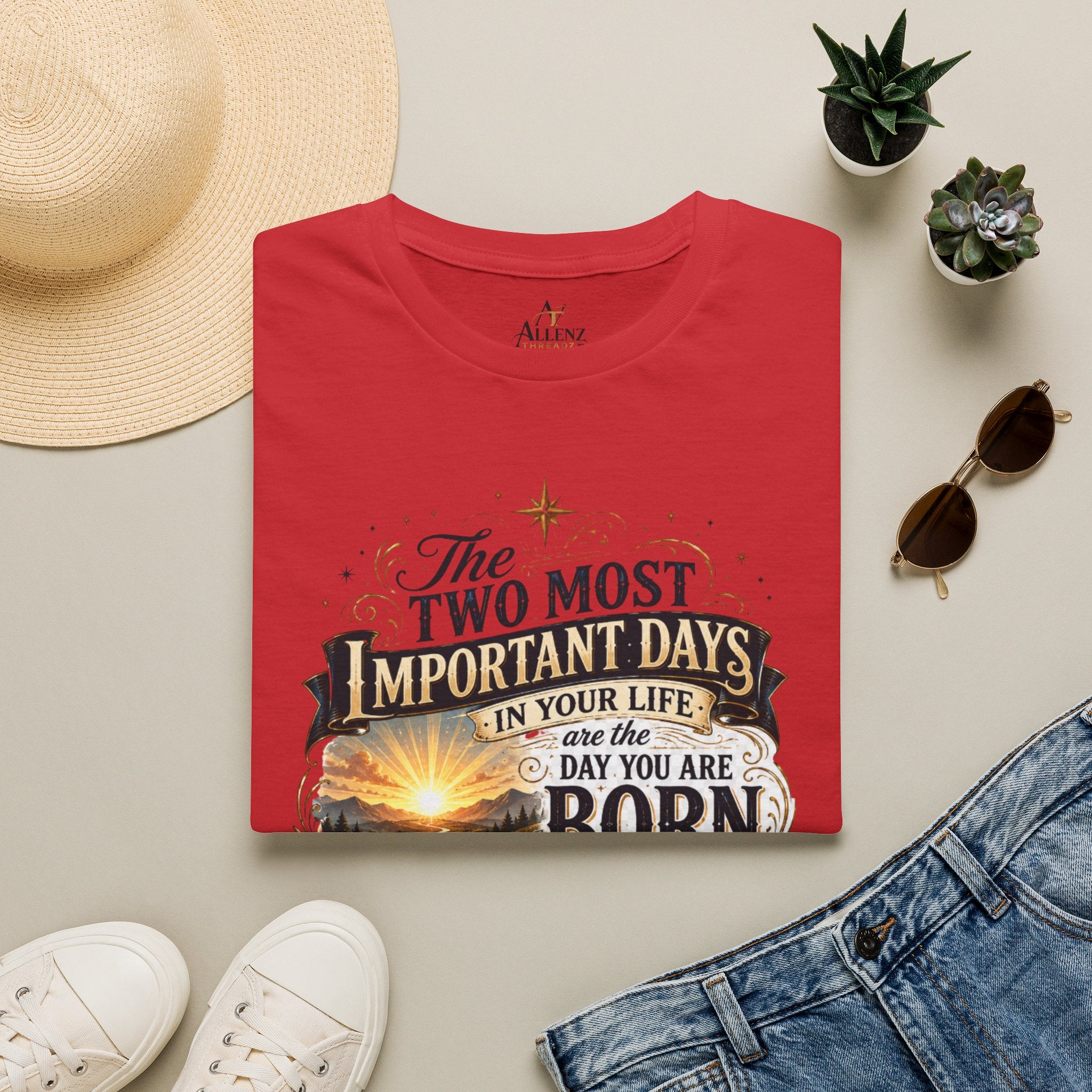 Two Most Important Days Mark Twain Unisex Softstyle T-Shirt