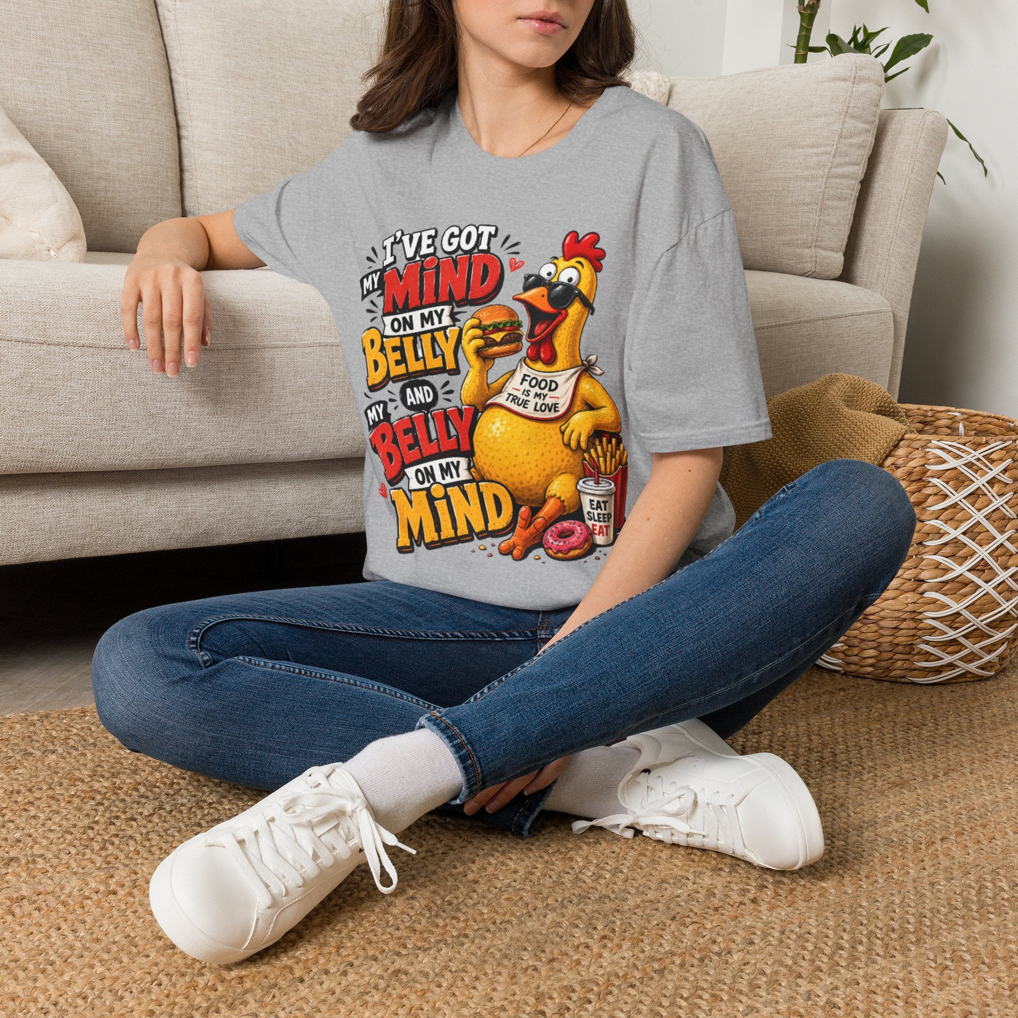 I've Got my Mind on My Belly Unisex Softstyle T-Shirt