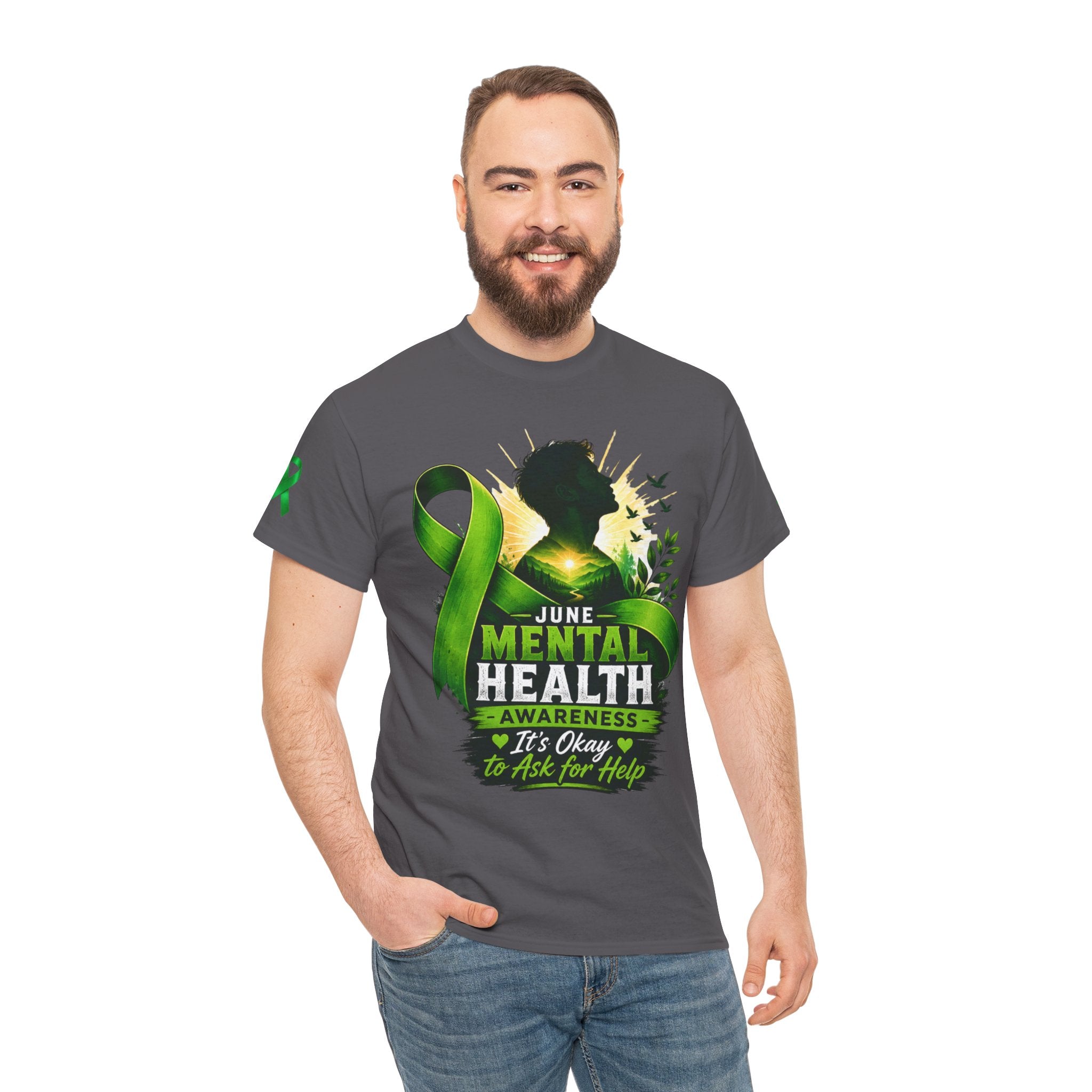 Men's Mental Health Awareness Unisex Heavy Cotton Tee