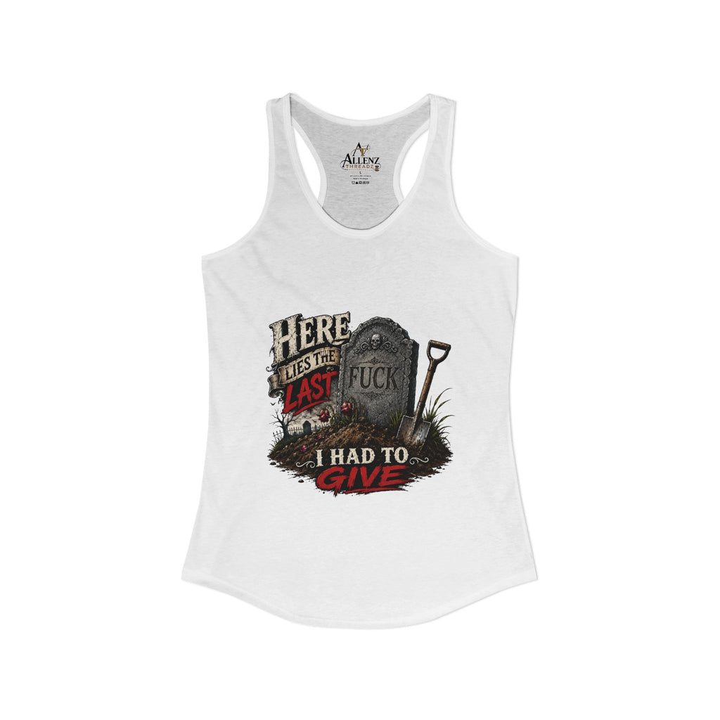 Here Lies Funny Women's Ideal Racerback Tank