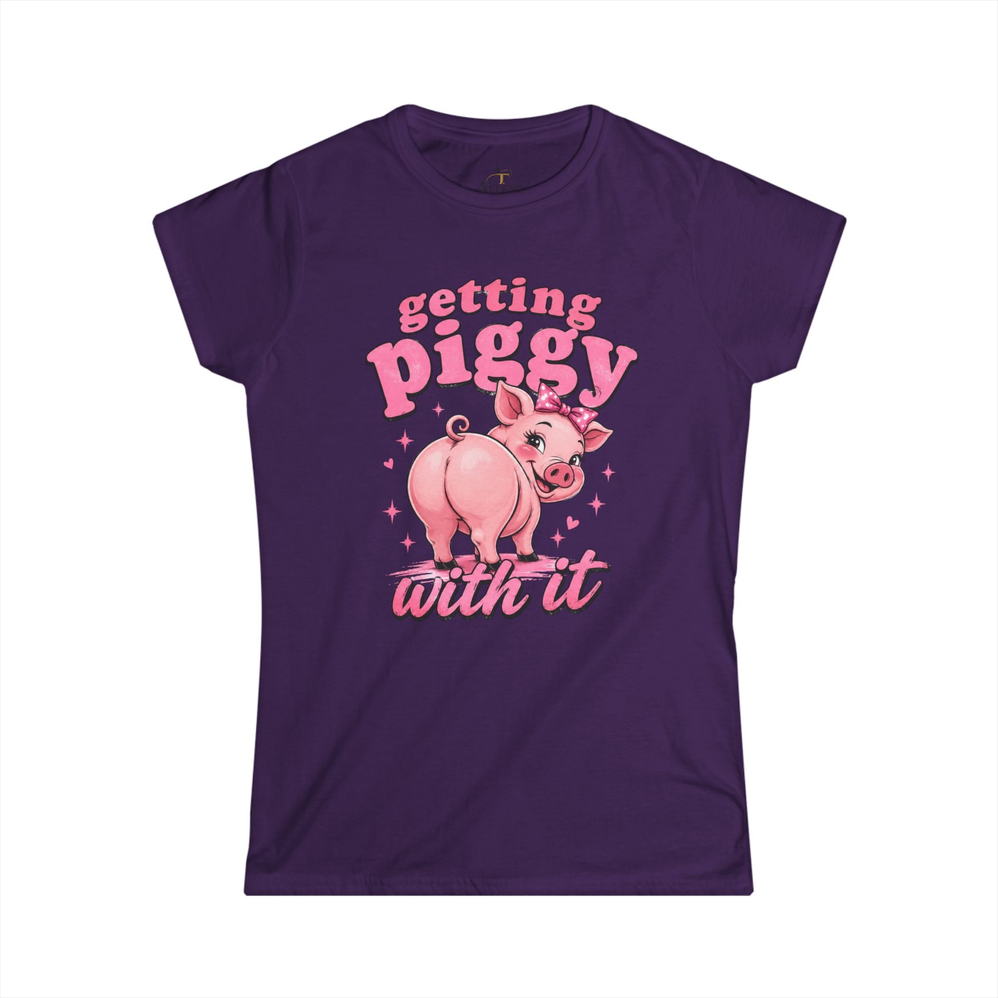 Women's Softstyle Tee   (Getting Piggy with it)