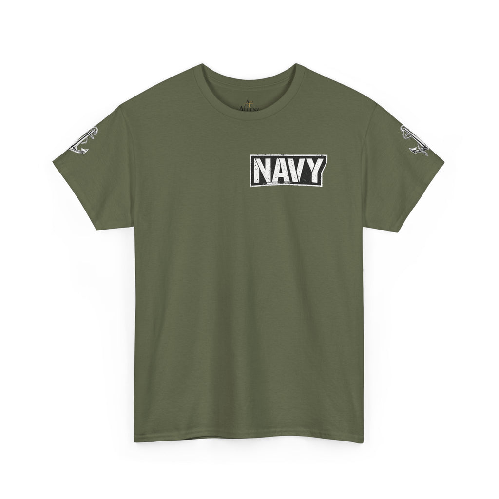Unisex Heavy Cotton Tee⚓ “I’m A Grumpy Old Navy Veteran” Funny Veteran Shirt ⚓