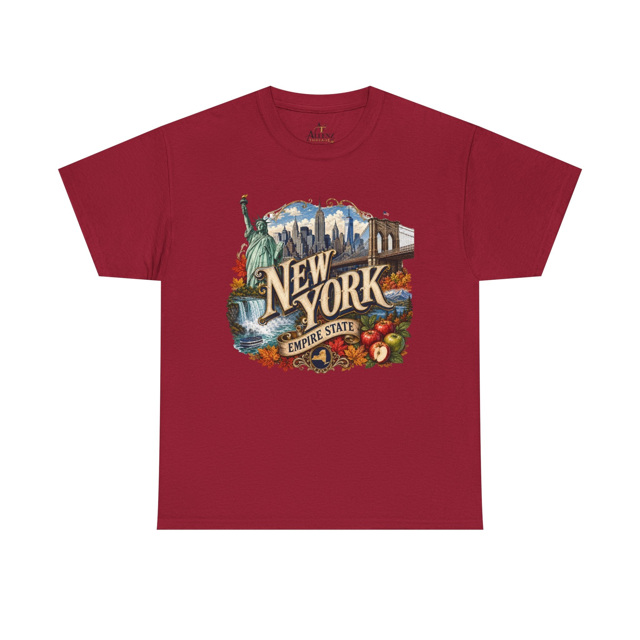 Unisex Heavy Cotton Tee🗽 New York – Empire State Energy and Natural Wonder 🍎🌆