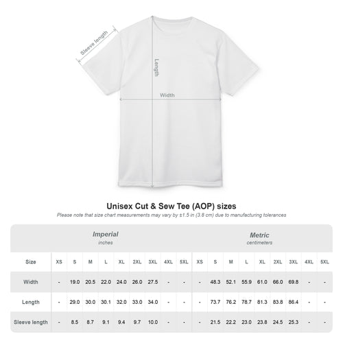 Allenz Threadz Unisex Cut and  Sew Tee (AOP)