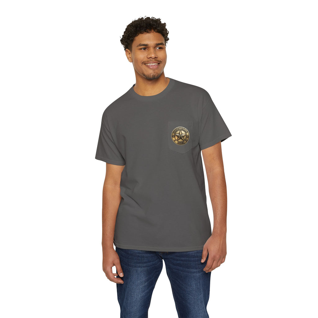 True Texan Scare Bear  Unisex Heavy Cotton Pocket Tee