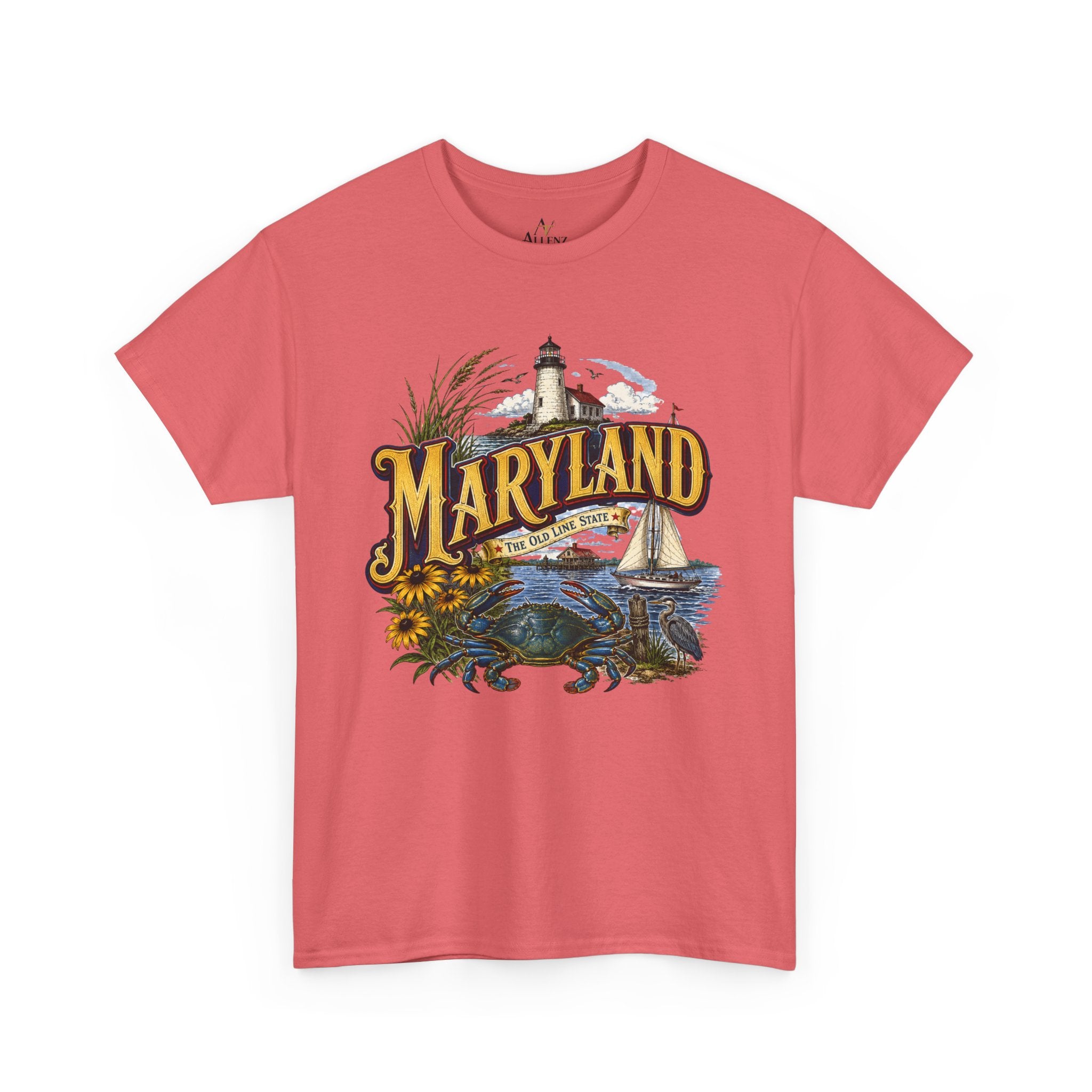 Unisex Heavy Cotton Tee🦀 Maryland – Coastal Pride and Chesapeake Charm 🦀