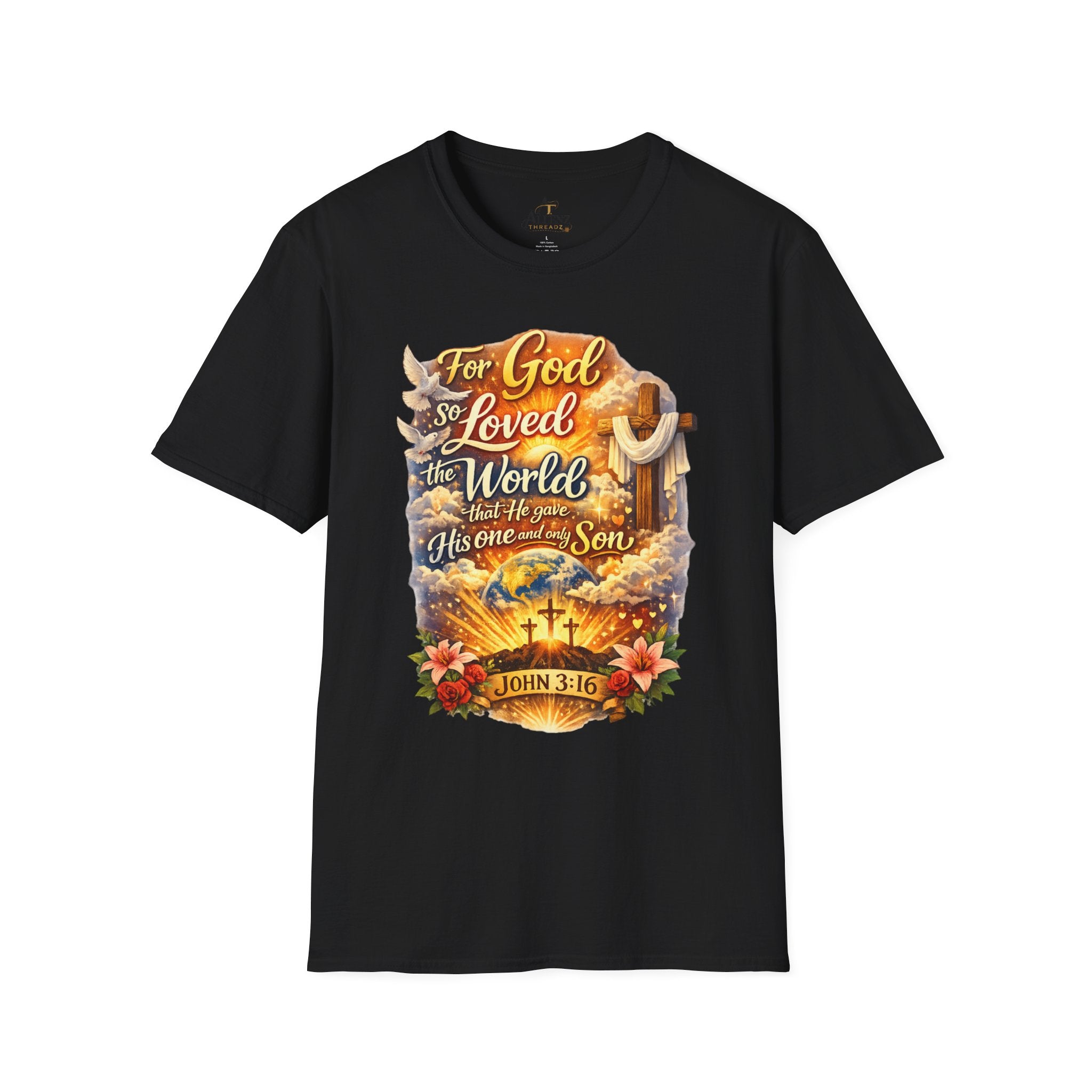 For God So Loved The World Unisex Softstyle T-Shirt