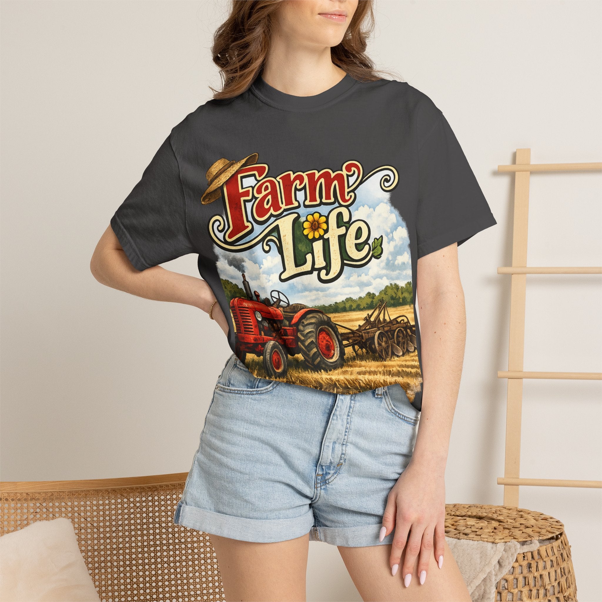 Farm Life T-Shirt — Vintage Tractor Country Graphic Tee